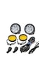 2 Li Set Motosiklet Led Sis Farı Metal Gövde D7 Led Enduro Gs Serileri Uyumlu