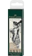 Faber-Castell Pitt Artist Pen Çizim Kalemi Seti, 4’lü (1,5, C, B, FM Uç),Suya ve Solmaya Dayanıklı,Kalıcı Mürekkep