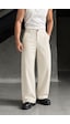 Tarz Cool Erkek Baggy Fit Old Money Cep Detaylı Pantolon Bej