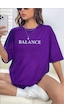 Medinenur Unisex Baskılı T-shirt Mor Medinenur Unisex Baskılı T-shirt Mor