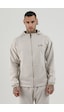 Air Life Tam Boy Fermuarlı Erkek Kapüşonlu Sw 180010 Taş