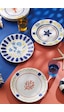 Kütahya Porselen Bone Costa Mare 6 Parça 25 Cm Servis Tabağı Beyaz Ve Altın