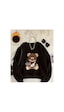Herkesemoda The Best Bear Baskı Detaylı Bisiklet Yaka Sweatshirt Siyah Herkesemoda The Best Bear Baskı Detaylı Bisiklet Yaka Sweatshirt Siyah