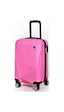 Polo&Sky Elmas Model Pembe Renk Kabin Boy Valiz Bavul Pembe
