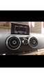 Audi A3 8V Sline 2013-2020 Alüminyum Mıknatıslı Telefon Tutucu Siyah