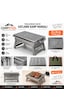 Ankabey06 Campsteel Paslanmaz Çelik Katlanır Portatif Kamp Mangalı & Barbekü 25x36 Cm Aile Boyu Gri