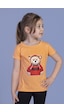 Toontoy Kids Toontoy Kız Çocuk Ayıcık Baskılı Tişört Somon