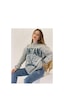 Blackjack Giyim Essentials Antrasit Oversize Sweatshirt Gri