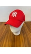 Hamze Ny Yankees New York Nakışlı Unisex Beyzbol Cap Şapka Kırmızı