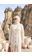 Sayzen Your Shine Trend Saç Örgülü Düğmeli Tunik Hırka Ekru Sayzen Your Shine Trend Saç Örgülü Düğmeli Tunik Hırka Ekru
