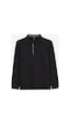 Skechers M Long Sleeve Waffle Polo Erkek Siyah Polo Tişört S2620148-3817