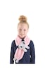 Denokids Mshb&g Kedi Sue Kız Çocuk Peluş Aplikeli Pembe Atkı Renkli Çok Renkli