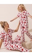 Siyah İnci Hello Kitty Lisanslı %100 Pamuk Pembe Çok Renkli Düğmeli Biyeli Pijama Takım 26120451 Beyaz