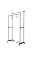 Porsima Perillas 18004 Shore Duo Tekerlekli Metal Askılık Siyah