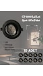 Cata Ct-5200 Lal Led Spot 7w Günışığı - 10 Lu Paket Siyah Cata Ct-5200 Lal Led Spot 7w Günışığı - 10 Lu Paket Siyah