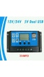 30A Solar Güneş Paneli Şarj Kontrol Cihazı Regülatörü 12 V-24 V (Tü