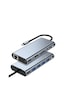 Taplın 11 In 1 Type-c To Usb Hub Port Uyumlu Adaptör Hdmı 4x Usb Lan Vga Sd Card Çevirici Çoklayıcı