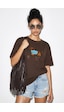 Shade Kadın Bisiklet Yaka Nakış Ve Boncuk İşlemeli Oversize T-shirt 2221 60286122 - Kahverengi Shade Kadın Bisiklet Yaka Nakış Ve Boncuk İşlemeli Oversize T-shirt 2221 60286122 - Kahverengi