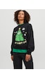 Jjxx Bisiklet Yaka Rahat Kesim Siyah Kadın Sweatshirt 12250198 Siyah