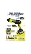 7go 7gab-04 25.000 Pa Şarjlı Araç Süpürgesi Ve Hava Üfleme Makinesi 90.000 Rpm Fırçasız Motor, 2's Yeşil