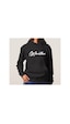 Blackjack Giyim Unisex Baskılı Oversize Kapşonlu Sweatshirt Siyah-marathon