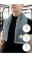 Sporcu Antrenman Havlusu Gym Fitness Plates Boks Tenis Spor Havlu Petrol