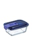 Luminarc Temp Easy Box Dikdörtgen 38 CC Mavi Kapak 003Q1923 Şeffaf Luminarc Temp Easy Box Dikdörtgen 38 CC Mavi Kapak 003Q1923 Şeffaf