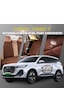 Chery Tiggo 7 Kahverengi Tay Tüyü Cepli & Terletmez Sırtlı Oto Koltuk Minder Seti - Koruma Kılıfı  Ön & Arka Set