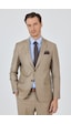 İmza Bej Mono Yaka Düz 2 Düğme Classic Yünlü Slim Fit Takım Elbise 1001250175 Bej