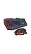 Everest KM-6168 Formula Combo USB 3 Makro Tuşlu RGB Q Oyuncu Klavye Mouse Set