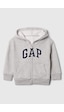 Gap Relaxed Erkek Bebek Grifermuarlı Kapüşonlu Sweatshirt-10108 Gri