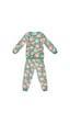 Denokids Pembe Çiçekli Kız Bebek Eşofman Takım - Yeşil
