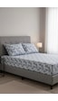 Üntaş Life Mavi Tüy 160x200 Çift Kişilik Lastikli Çarşaf+2 Adet Yastık Kılıfı Ecmavitüy160