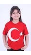 Fyk Kids Atatürk Baskılı Imzalı Unisexs T-shırt Kırmızı - Bayrak Kırmızı
