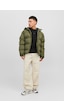 Jack & Jones Kapüşonlu Cep Detaylı Puffer Mont - Sweep 12238998 Olive Night Krem