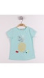 Toontoy Kids Toontoy Kız Çocuk Ananas Baskılı Tişört Mint Yeşili