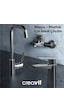Creavit Bevel Lavabo Banyo Eviye Bataryası 3'lü Set BV1500-BV2500-BV8500 Krom