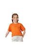 Fyk Kids Kız Çocuk Yuvarlak Yaka Penye T-shirt Turuncu