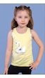 Toontoy Kids Toontoy Kız Çocuk Kuğu Baskılı Atlet Sarı
