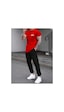 Medinenur Hng Baskılı T-shirt Eşofman Altı Jogger Rahat Kalıp Kırmızı Eşofman Takım Kırmızı Medinenur Hng Baskılı T-shirt Eşofman Altı Jogger Rahat Kalıp Kırmızı Eşofman Takım Kırmızı