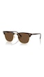 Ray-ban Rb 3016 687853 51 Clubmaster Unisex Kare Kahverengi Kemik Güneş Gözlüğü