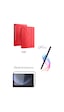 Fuchsia Galaxy Tab S10 Lite / S10 Fe İle Uyumlu Tablet Kılıfı S Pen Tablet Kalemi Ekran Koruyucu Set Tablet Kılıfı