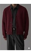 Tarz Cool Bordo Erkek Slim Fit Pamuklu Yuvarlak Yaka Düğmeli Hırka Bej