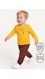 Denokids Sevimli Kedi Erkek Bebek T-shirt Pantolon Takım