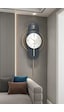 MetaQuartz Aksesuar Exclusive Milano Time Quartz Mekanizmalı Duvar Saati Lacivert - Lake Lacivert