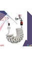 Plasyay Spiral Balkon Yıkama Hortum SetiÖzel Gri Ölçü-120 Cm