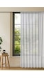 Gauze Fabric Design Bambu İpeksi Dokulu Tül Perde Sık Pile 1 X 3 Beyaz