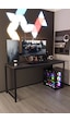 Siyah 160x60 Oyuncu Masası, Bilgisayar Masası, Gamer Masası, Gaming Masa, Metal Ayaklı - Ss-160 Siyah