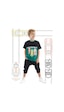Denokids Mshb&g Finish Erkek Çocuk T-shirt Baggy Kapri Takım Çok Renkli