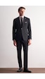 İmza Lacivert Kırlangıç Yaka Çizgili 6 Drop Slim Fit Tam Astar Esnek Takım Elbise 1001255164